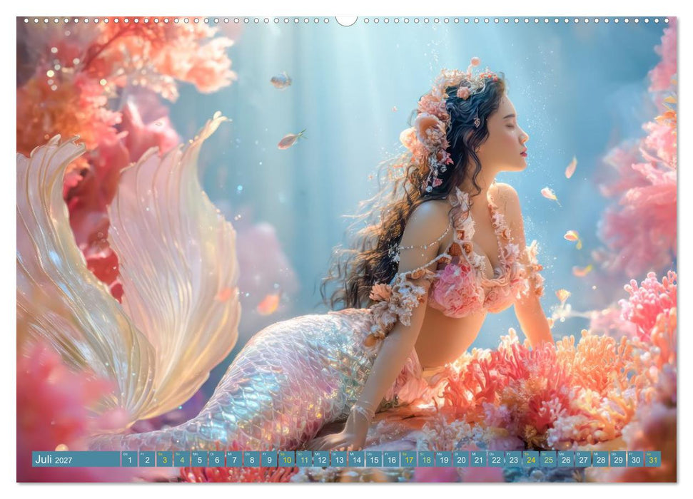 Glamouröse Meerjungfrauen - Fabelwesen (CALVENDO Premium Wandkalender 2027)