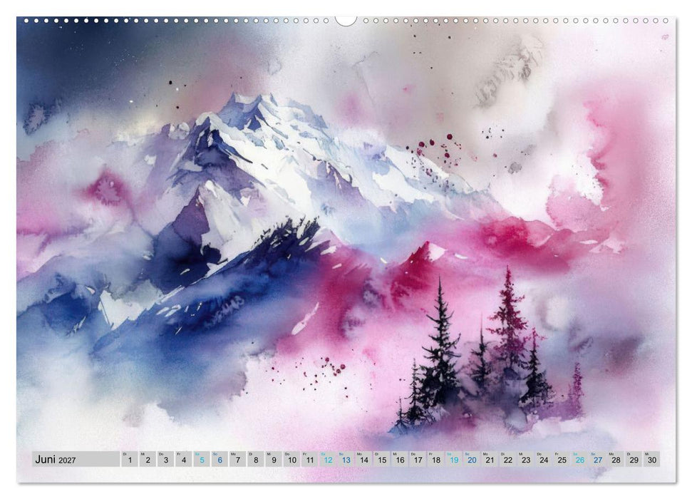 Farbige Bergwelten (CALVENDO Premium Wandkalender 2027)