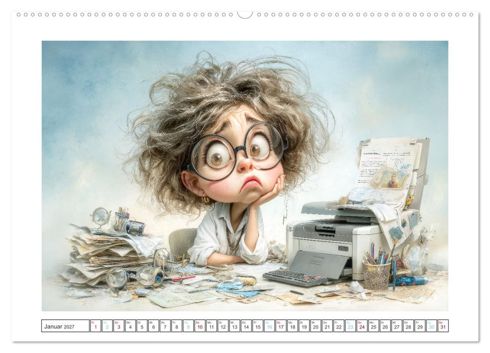 Pause ist, wenn der Drucker druckt (CALVENDO Wandkalender 2027)