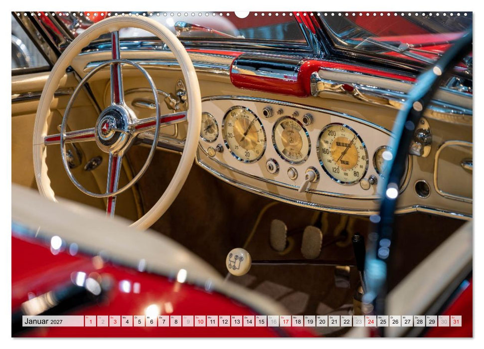 Einsteigen, bitte! - Innenansichten automobiler Ikonen (CALVENDO Wandkalender 2027)