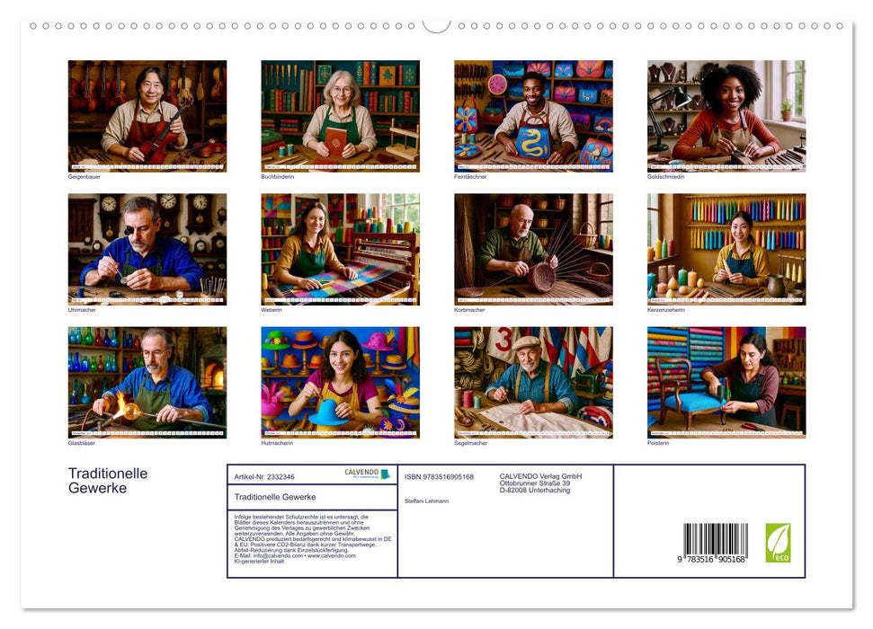 Traditionelle Gewerke (CALVENDO Premium Wandkalender 2027)