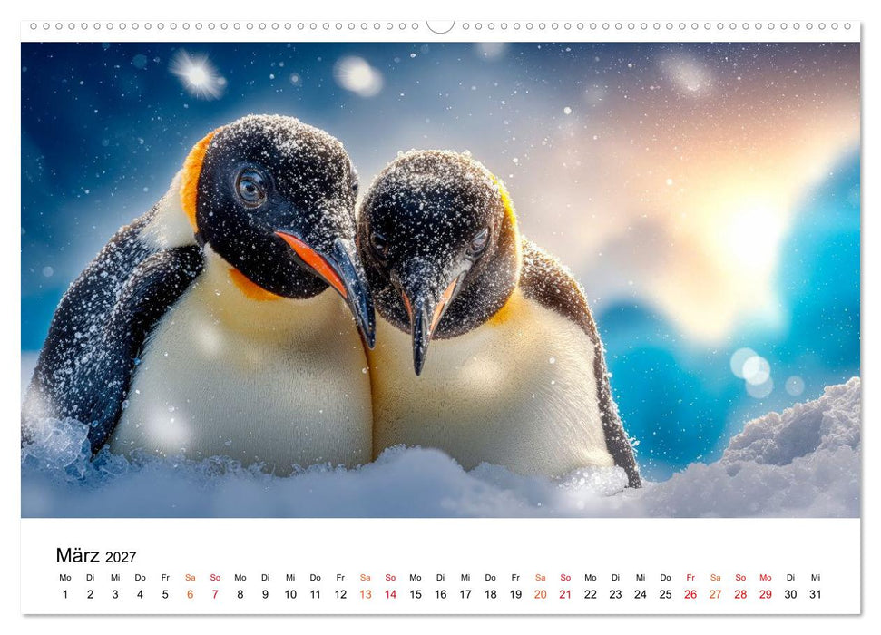 Pinguine - ein Jahr voller Meer (CALVENDO Premium Wandkalender 2027)