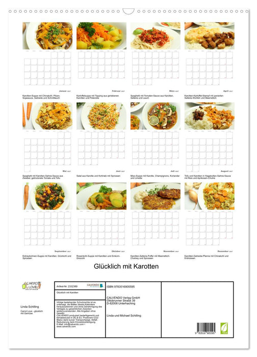Glücklich mit Karotten (CALVENDO Wandkalender 2027)
