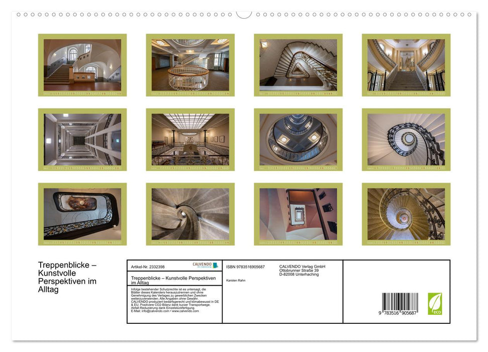 Treppenblicke – Kunstvolle Perspektiven im Alltag (CALVENDO Premium Wandkalender 2027)