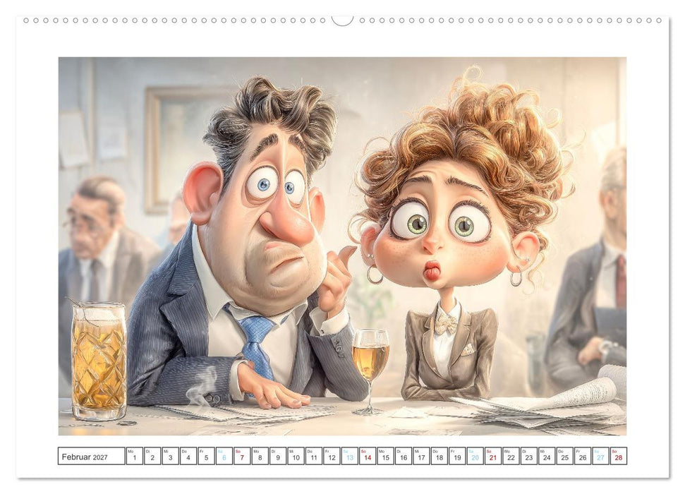 Pause ist, wenn der Drucker druckt (CALVENDO Premium Wandkalender 2027)
