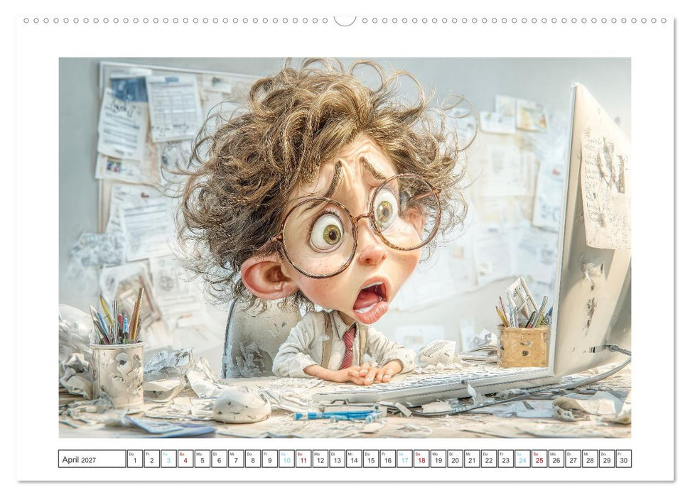 Pause ist, wenn der Drucker druckt (CALVENDO Premium Wandkalender 2027)