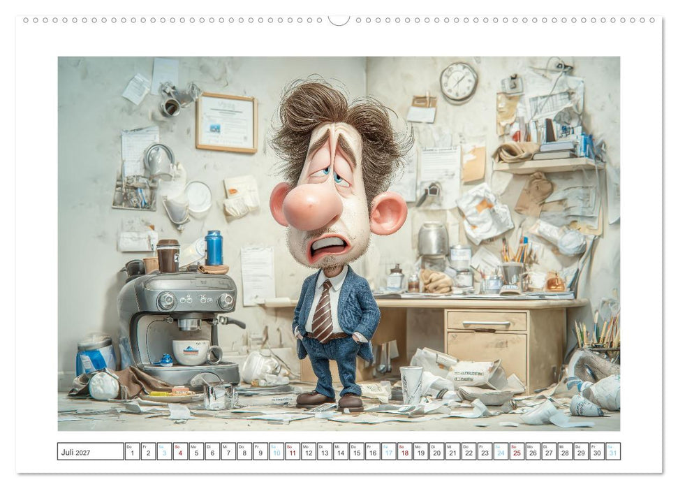 Pause ist, wenn der Drucker druckt (CALVENDO Premium Wandkalender 2027)