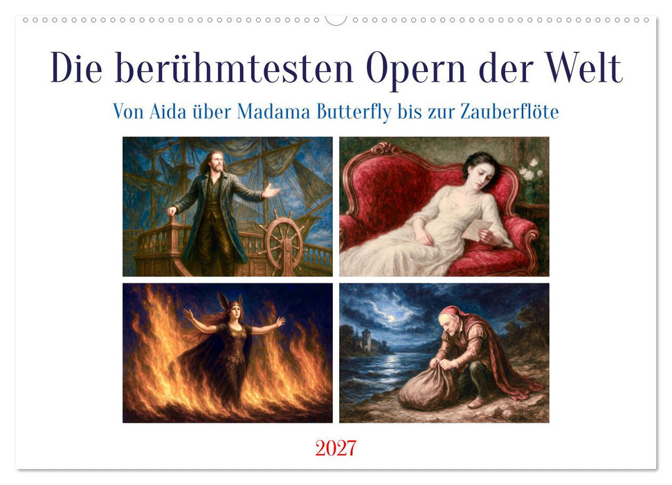Die berühmtesten Opern der Welt (CALVENDO Wandkalender 2027)