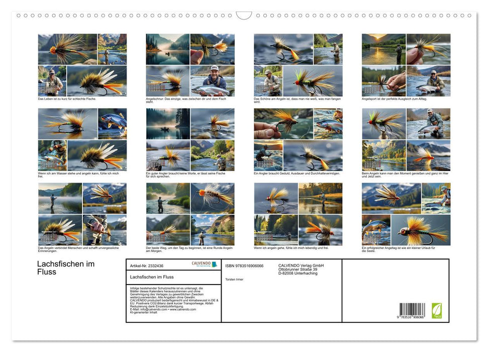 Lachsfischen im Fluss (CALVENDO Wandkalender 2027)