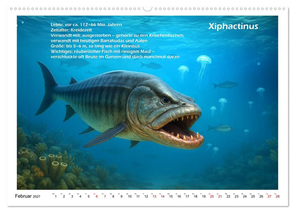 Urige Meerestiere prähistorisch und seltsam (CALVENDO Premium Wandkalender 2027)