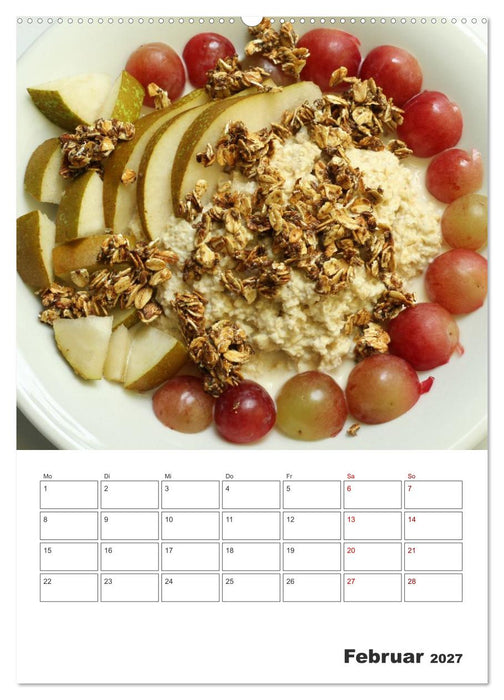Süße Haferflocken mit Obst (CALVENDO Premium Wandkalender 2027)