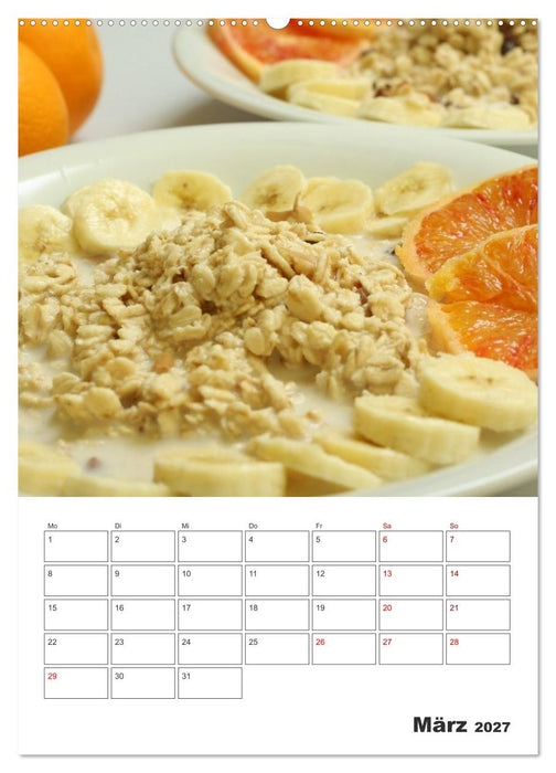 Süße Haferflocken mit Obst (CALVENDO Premium Wandkalender 2027)