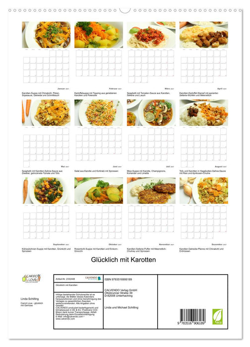 Glücklich mit Karotten (CALVENDO Premium Wandkalender 2027)