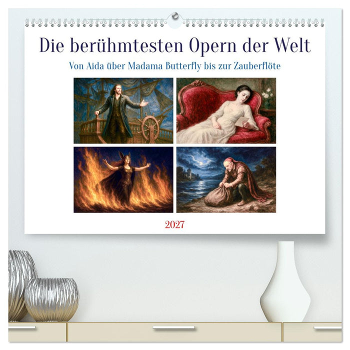 Die berühmtesten Opern der Welt (CALVENDO Premium Wandkalender 2027)