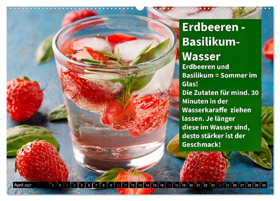 Eiskalt erwischt - Aromawasser (CALVENDO Wandkalender 2027)