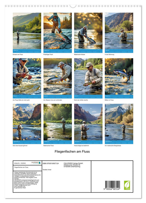 Fliegenfischen am Fluss (CALVENDO Premium Wandkalender 2027)