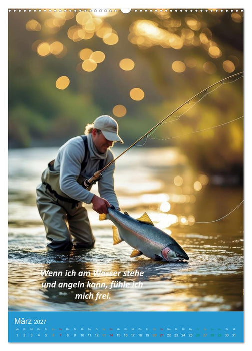 Fliegenfischen am Fluss (CALVENDO Premium Wandkalender 2027)