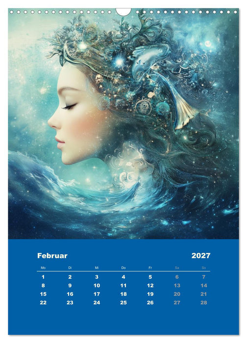 Göttinnen der Sterne - der weibliche Zodiac (CALVENDO Wandkalender 2027)