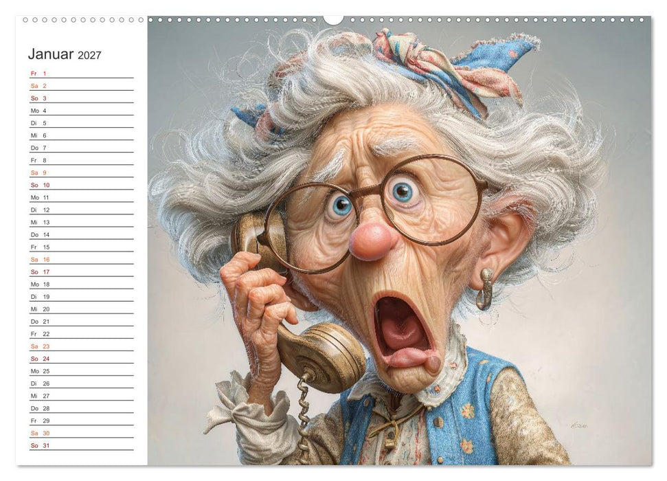 Oma macht jetzt Sonderschicht (CALVENDO Wandkalender 2027)