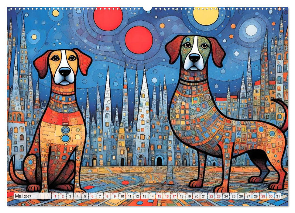 Bunte Hundebande (CALVENDO Wandkalender 2027)