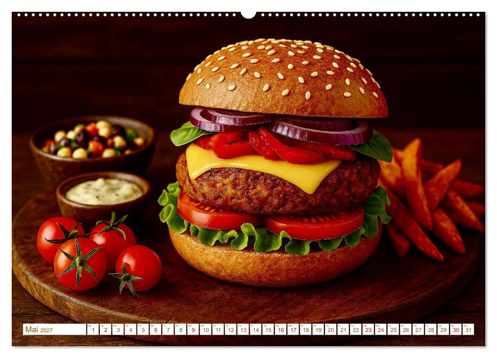 Leckere Burger (CALVENDO Premium Wandkalender 2027)