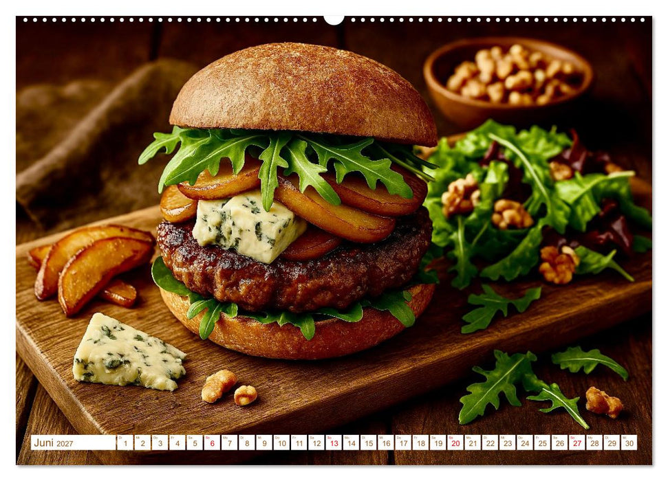 Leckere Burger (CALVENDO Premium Wandkalender 2027)