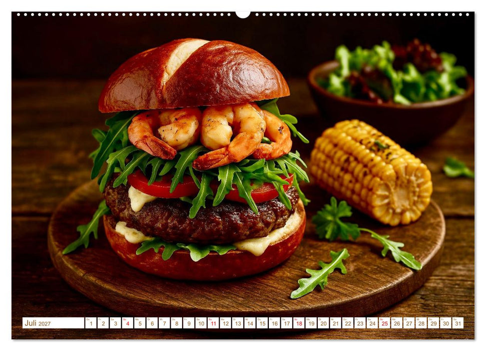 Leckere Burger (CALVENDO Premium Wandkalender 2027)