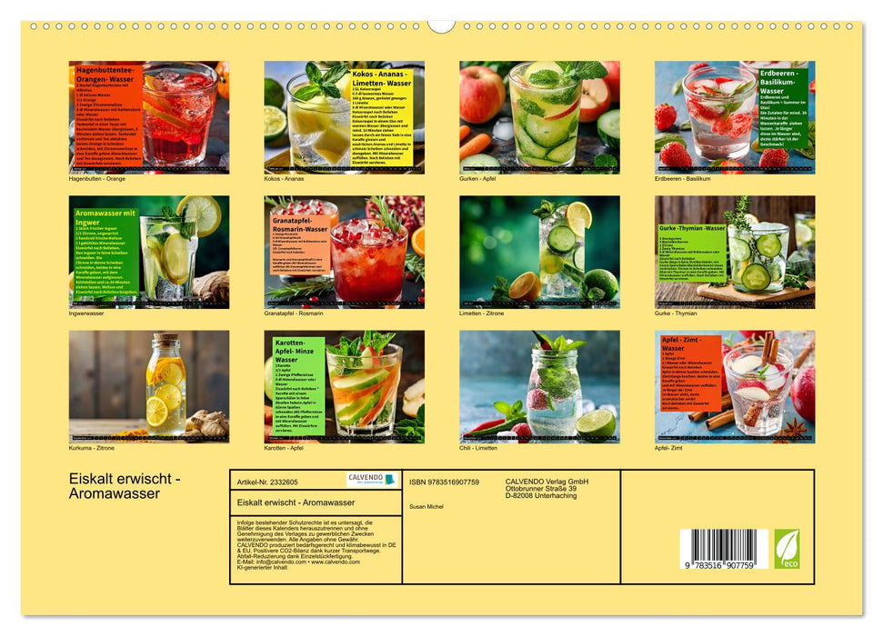 Eiskalt erwischt - Aromawasser (CALVENDO Premium Wandkalender 2027)