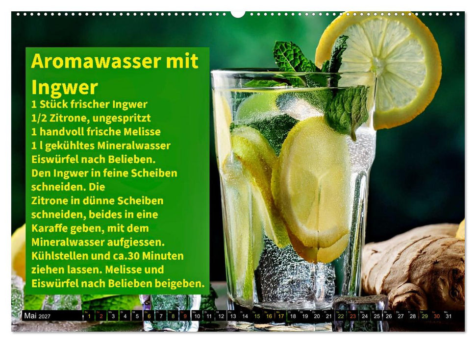 Eiskalt erwischt - Aromawasser (CALVENDO Premium Wandkalender 2027)
