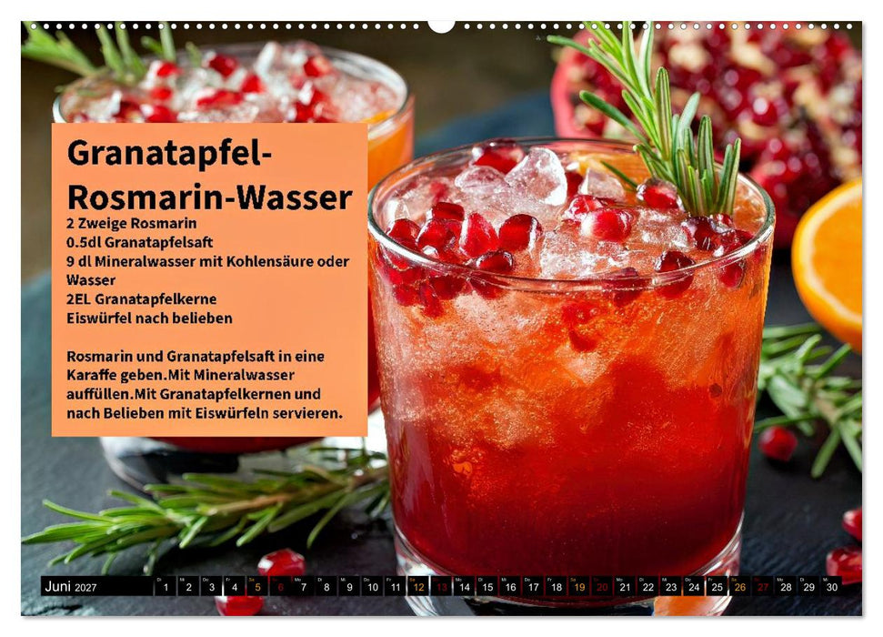 Eiskalt erwischt - Aromawasser (CALVENDO Premium Wandkalender 2027)