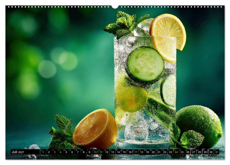 Eiskalt erwischt - Aromawasser (CALVENDO Premium Wandkalender 2027)