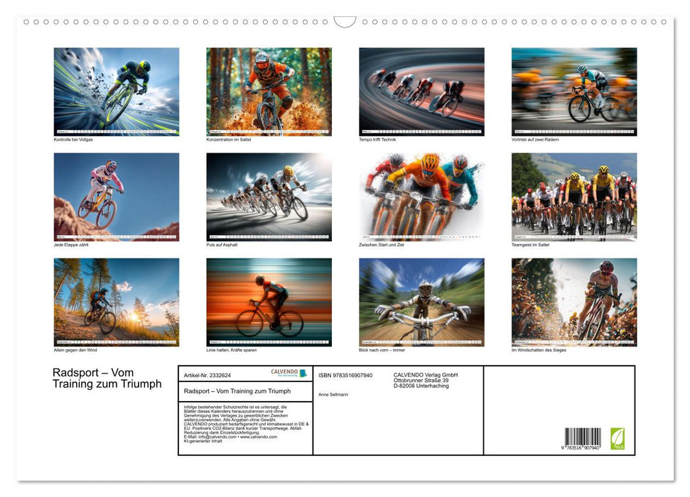 Radsport – Vom Training zum Triumph (CALVENDO Wandkalender 2027)