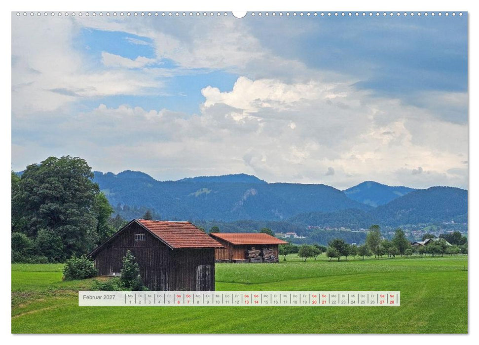Der Illerradweg zwischen Oberstdorf und Ulm (CALVENDO Premium Wandkalender 2027)