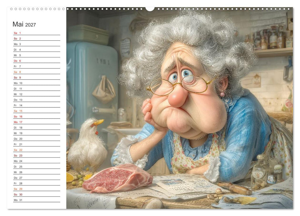 Oma macht jetzt Sonderschicht (CALVENDO Premium Wandkalender 2027)