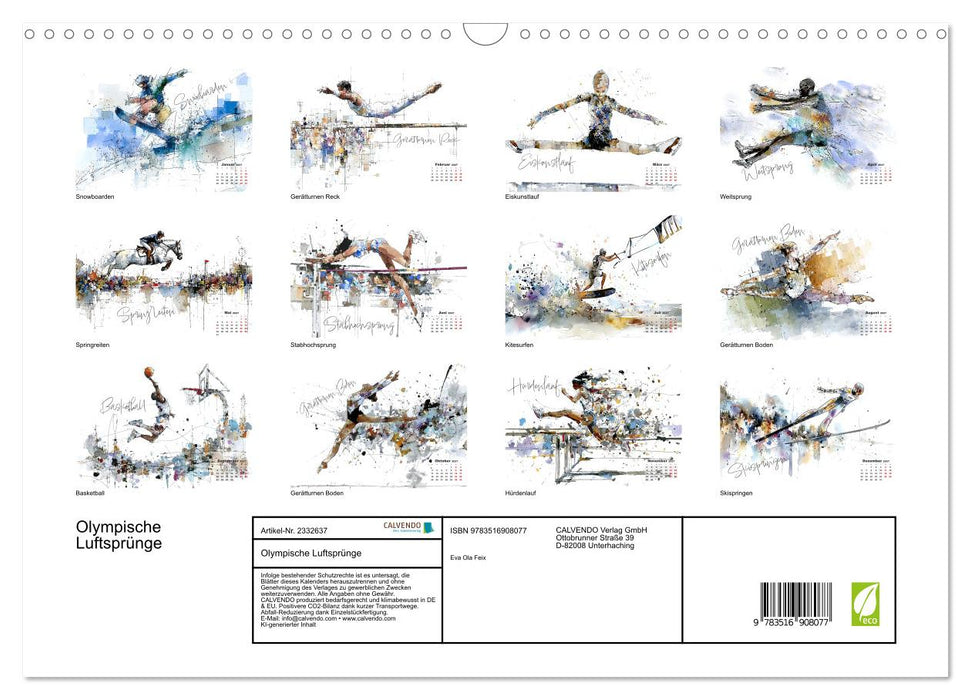 Olympische Luftsprünge (CALVENDO Wandkalender 2027)