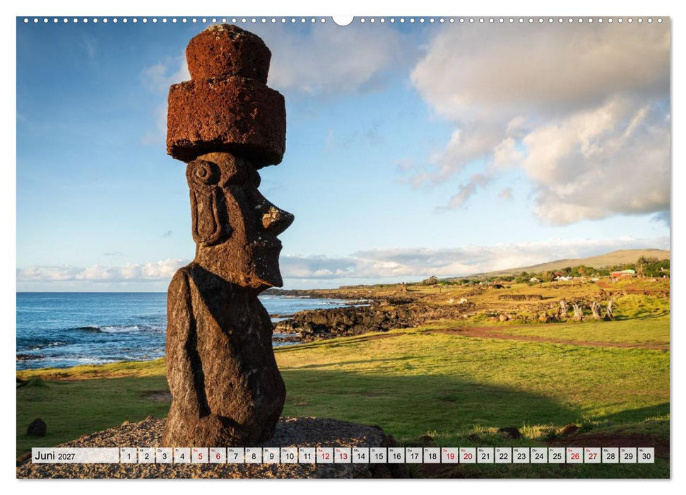 Die Osterinsel – Mythen, Moai und wilde Schönheit (CALVENDO Premium Wandkalender 2027)