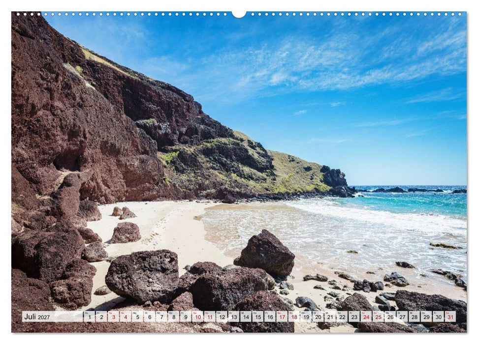 Die Osterinsel – Mythen, Moai und wilde Schönheit (CALVENDO Premium Wandkalender 2027)