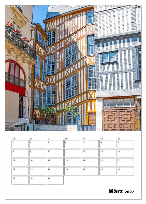Rouen - Reiseplaner (CALVENDO Premium Wandkalender 2027)
