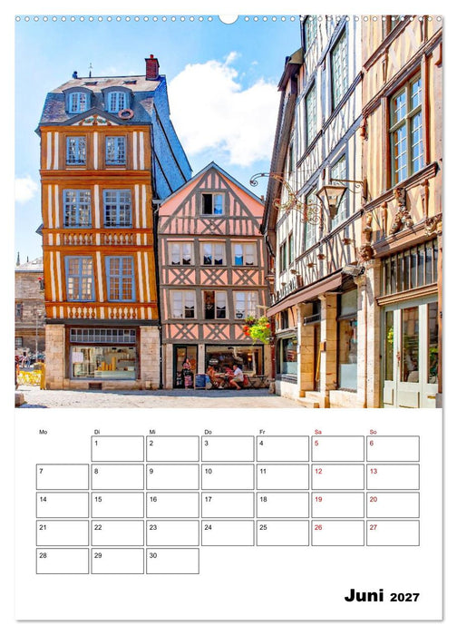 Rouen - Reiseplaner (CALVENDO Premium Wandkalender 2027)