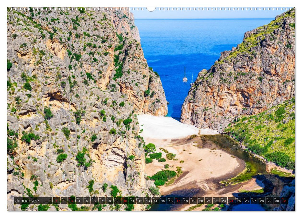 Mallorca - einzigartige Luftbildaufnahmen (CALVENDO Premium Wandkalender 2027)