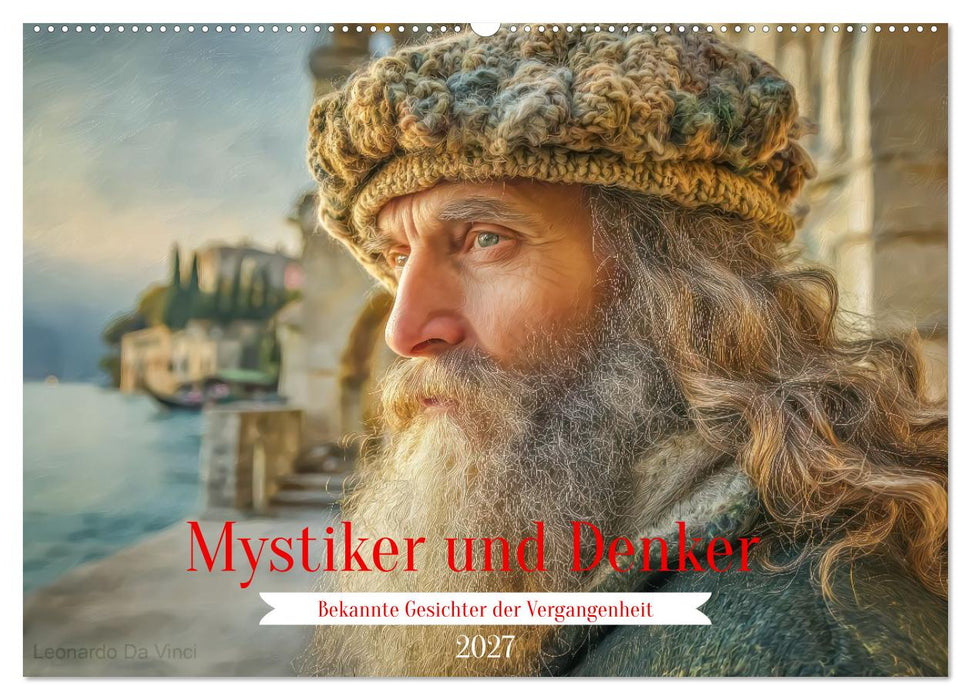 Mystiker und Denker - Bekannte Gesichter der Vergangenheit (CALVENDO Wandkalender 2027)