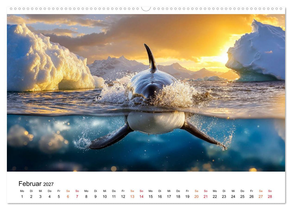 Orcas - ein Jahr voller Meer (CALVENDO Premium Wandkalender 2027)