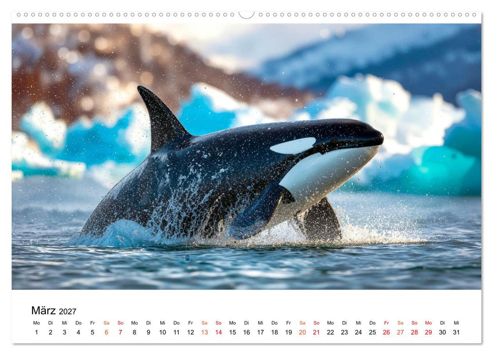 Orcas - ein Jahr voller Meer (CALVENDO Premium Wandkalender 2027)