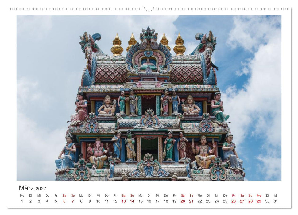 Singapur: Zwischen Wolkenkratzern und Superbäumen (CALVENDO Wandkalender 2027)