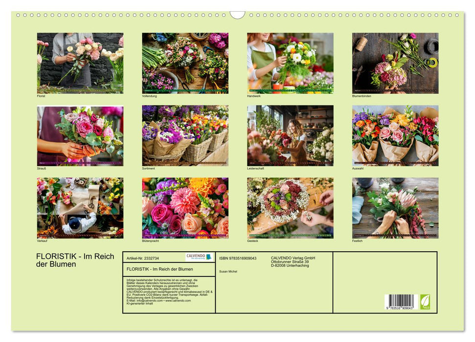 FLORISTIK - Im Reich der Blumen (CALVENDO Wandkalender 2027)