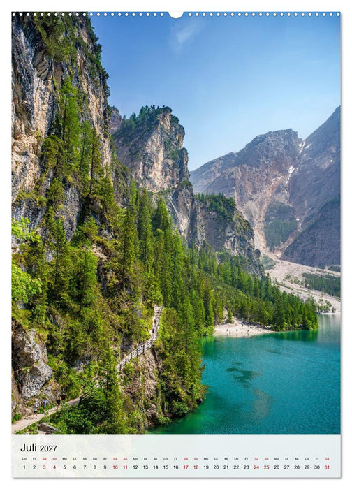 Pragser Wildsee - Der vielleicht schönste Bergsee der Dolomiten und Südtirols (CALVENDO Premium Wandkalender 2027)