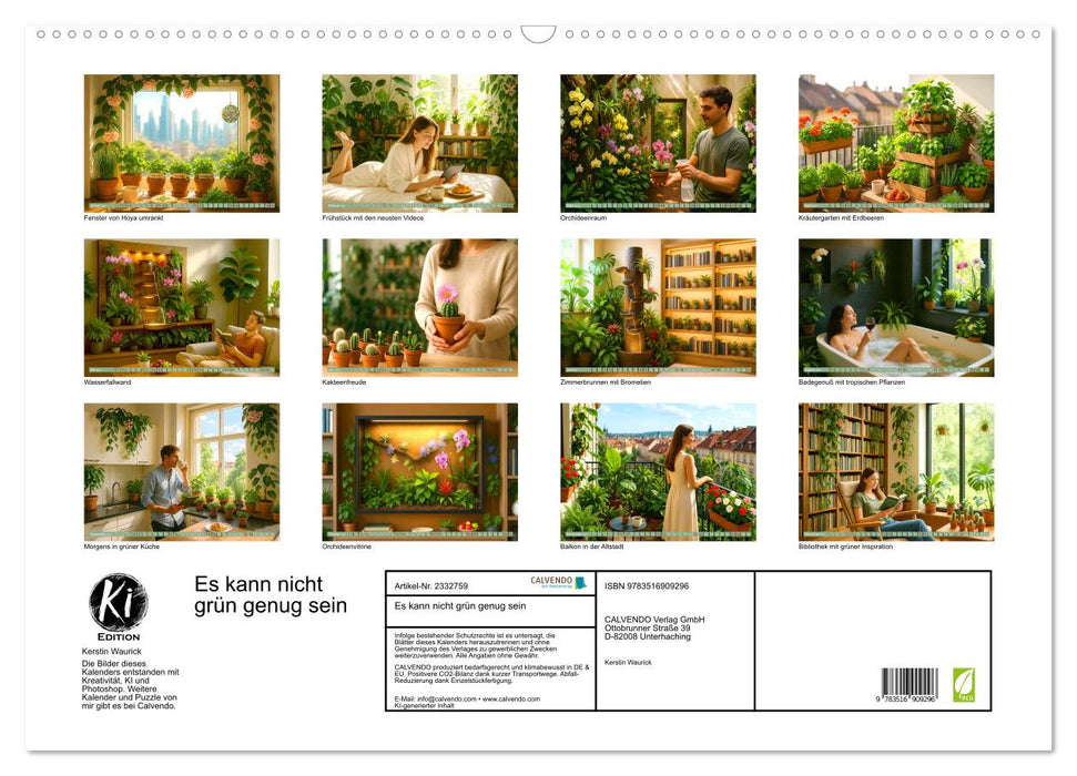 Es kann nicht grün genug sein (CALVENDO Wandkalender 2027)