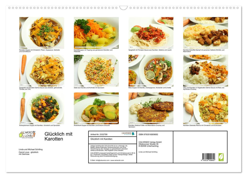 Glücklich mit Karotten (CALVENDO Wandkalender 2027)