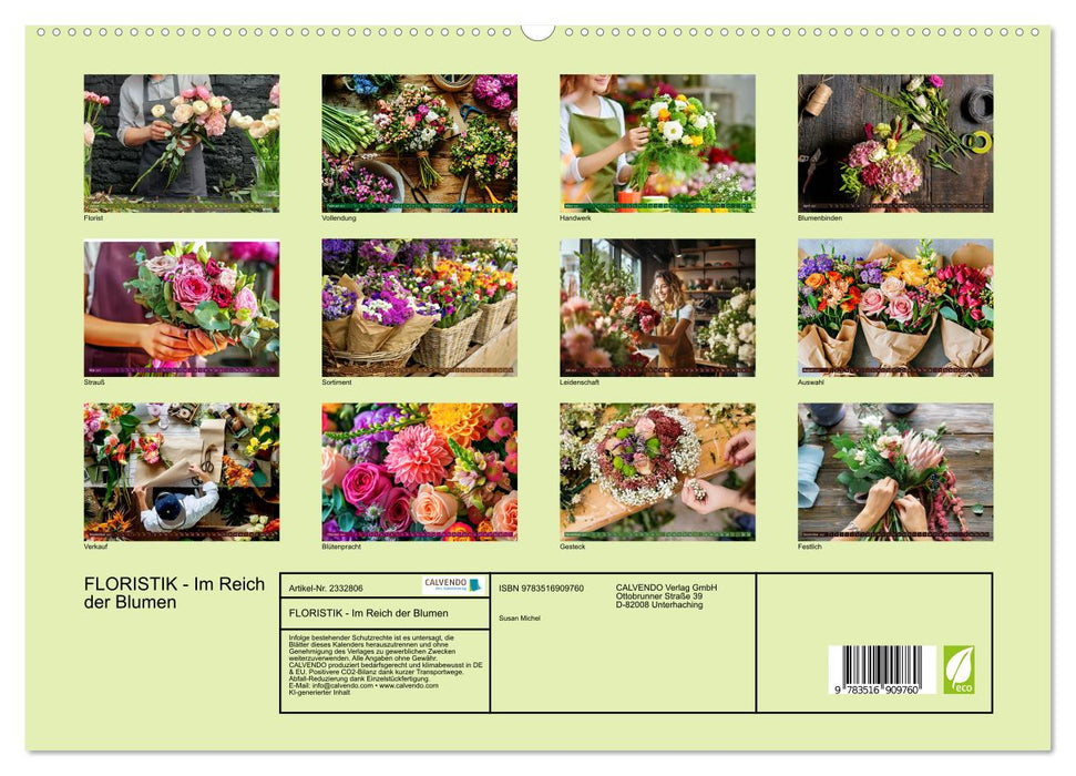 FLORISTIK - Im Reich der Blumen (CALVENDO Premium Wandkalender 2027)