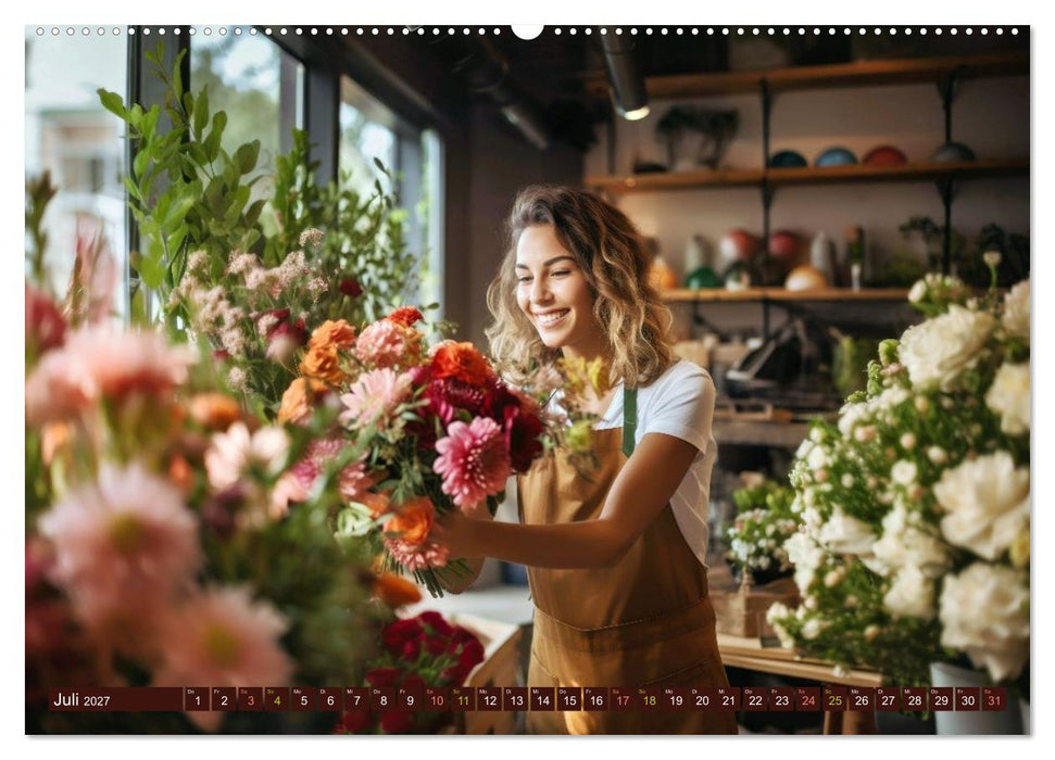 FLORISTIK - Im Reich der Blumen (CALVENDO Premium Wandkalender 2027)